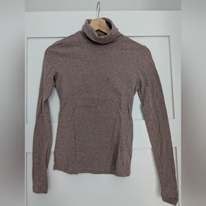 Women's Taupe Turtleneck Sweater